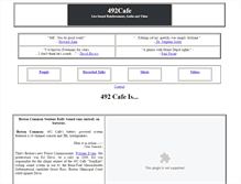 Tablet Screenshot of 492cafe.org